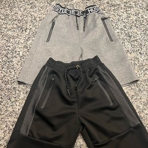 Kids Grey and black shorts Size Medium 10/12